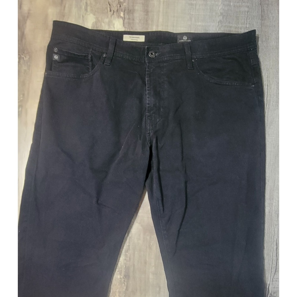 AG Adriano Goldschmied The Graduate Jeans Mens 36x32 Black Tailored Leg Stretch